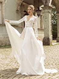 A Line Ivory Beach Wedding Dress Sweep Brush Train V Neck Lace Long Sleeve Wedding Dress Amy1129 Wedding Dresses Beaded Long Sleeve Wedding Dress Lace Wedding Dress Long Sleeve
