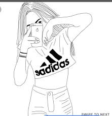 Black And White Drawings Of Girls Easy Pin Af Alyssa Pa Drawings Tegninger Af Piger Ideer Til Tegning Mode Tegning