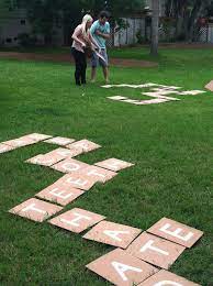 My Family Is Made Up Of Very Competitive Bananagrams Players Probably Too Competitive But We Love It Summer Outdoor Games Giant Outdoor Games Diy Yard Games