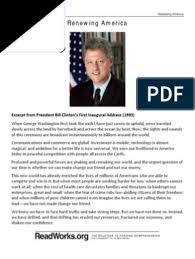 Readworks answer key 5th grade.pdf. Renewing America Readworks Org Bill Clinton American Government