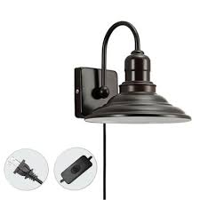 Maybe you would like to learn more about one of these? Kiven Metallic Gooseneck Wall Sconces Barn Warehouse Farmhouse Black Plug 1 8m Wire Wall Lighting Bulb Not Included Bd0364 Nunu Lamp Online Shopping