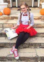 Tween Nerd Halloween Costume Diy Shirt Leggings Suspenders Tutu Bow Tie And Gl Nerd Halloween Costumes Cute Halloween Costumes Diy Halloween Costumes Easy