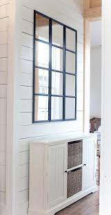 While this dining room is much larger than any of the rooms in my house, i love the idea of using mirror inside the panels. Diy Window Pane Mirror Tutorial The Lettered Cottage