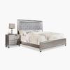 Extend elegance to the bedroom with this adena grey velvet bed. 1