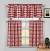 Modern Red Kitchen Curtains