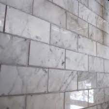 Sealing marble shower tile grout : White Carrera Marble With Gray Grout White Marble Mosaic Home Decor Tips Home Upgrades