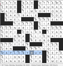 Rex Parker Does The Nyt Crossword Puzzle Leafs Watching Time Maybe Mon 11 30 20 Restaurant Chain Known For Its Coffee Doughnuts Corporate Shuffle For Short Early Challenge Overcome By Joe Biden
