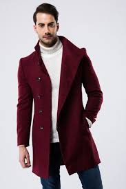 Erkek Bordo Sal Yaka Kase Kaban 110 1570 Erkek Moda Tarzlari Moda Erkek Moda