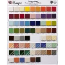 Mayco Foundations Color Chip Board