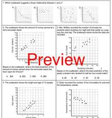 Scatterplots And Trend Lines Worksheet 2 Worksheets This Or That Questions Scatter Plot