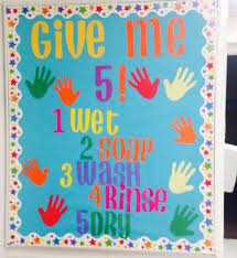 Hand Washing Bulletin Board For My K 4 School Health Bulletin Boards School Nurse Office Nurse Bulletin Board