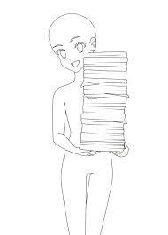 Since the manga is usually drawn with alcohol markers, it's a good idea to start another thing to consider is the texture of the paper. Anime Manga Girl Reference Drawing Base Drawing Base Anime Drawings Tutorials Art Drawings Sketches Simple