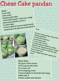 Cheesecake Pandan Makanan Resep Kue Bolu
