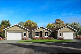 One Story Twin Home 1 580 Sqft On A 50 X120 Lot Open Floor Plan With Fireplace Main Floor Laundry 2 1 2 Baths Home Construction House Styles Home Remodeling