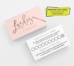 500 business cards for 9.99. Rose Gold Pink Lash Loyalty Card Design 500 Printed Business Cards Personalized Calling Card Template Custom Lashes Card Marketing Branding In 2021 Loyalty Card Design Loyalty Card Calling Card Template