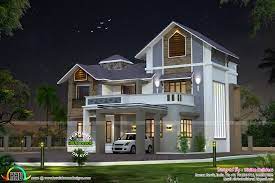 Modern design works are structures will be found in this plan. 2415 Sq Ft 50 Lakhs Cost Estimated Home Maison Simple De Conception