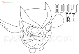 Released during the 2019 halloween event from october 18, 2019 to november 1, 2019. Adopt Me Coloring Pages 50 New Roblox Images Free Printable