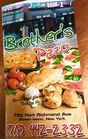 Brother S Pizza Restaurant In Staten Island Official Menus Photos