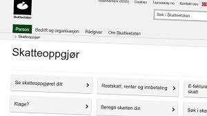 Her kan du se skatteoppgjøret, endre/klage og få informasjon om restskatt, skattelister. Na Kommer Skatteoppgjoret