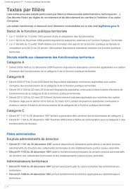 Textes Par Filiere2 Cdg 77 Liens Fonction Publique Territoriale Legifrance Texte