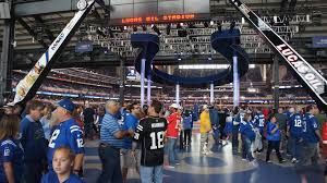 This is a state of the art facility with a 70,000 seat capacity and a retractable roof and window wall which allows the colts the stadium is located on s. Lucas Oil Stadium Indianapolis Colts Stadium Journey