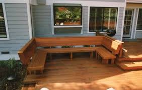 If you want to add a dramatic look to your bench, round the edges with a router and 1/4 bit. Deck Benches Ideas On Foter