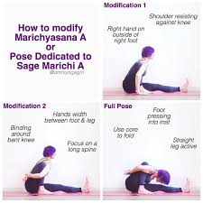 Ashtangamondays How To Effectively Modify Marichyasana A Or Pose Dedicated To The Sage Marichi A Omn Yoga Tutorial Ashtanga Yoga Ashtanga Yoga Postures