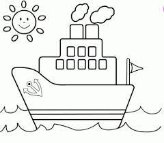 Dibujo De Barco Para Colorear Barcos Para Colorear Dibujo De Barco Dibujos Para Colorear Sencillos