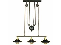 3 Light Up And Down Adjustable Black Edison Retro Industrial Countryside Pulley Pendant Lamp Light Newegg Com