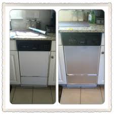 Diy Project Transform Old Appliances To Look Like New Stainless Steel Ones Just By Using This Stainless Stee Diy Furniture Making Home Depot Projects Diy Tile