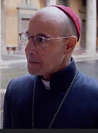 I'm getting a very James Martin vibe as I look at this photo of Stanley  Tucci in Conclave.