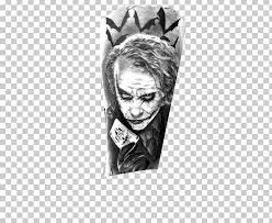 Helmet of dark knight tattoo. Joker Batman The Dark Knight Heath Ledger Tattoo Png Clipart Arm Art Batman Black And White