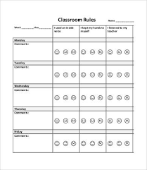 13 rare free behavior chart for the classroom