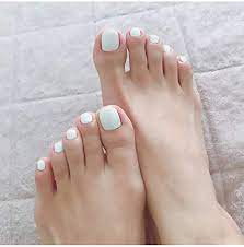 Check out our toenail polish selection for the very best in unique or custom, handmade pieces from our nail art shops. Amazon Com Jovono Matte Press On Toenail White Full Cover Fake Toenail Artificial False Toe Nails For Women And Girls 24pcs Beauty
