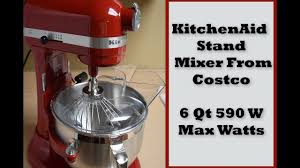 Shop for kitchenaid stand mixers in stand mixers. Kitchenaid Stand Mixer From Costco 6 Qt 590 Max Watts Fatma Ceylan Youtube
