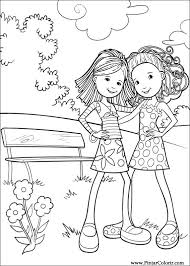 More than 100 challenging coloring pages for girls. Drawings To Paint Colour Groovy Girls Print Design 034