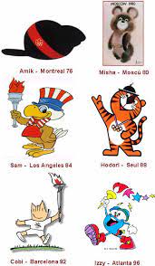 Algunas Mascotas De Los Juegos Olimpicos De Anos Anteriores Juegos Olimpicos De Verano Juegos Olimpicos Para Ninos Mascotas Olimpicas