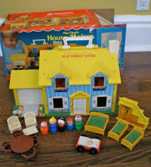 And The Family Home With Little Beds And A Table And Chairs Vintage Fisher Price Toys Childhood Toys Fisher Price Toys