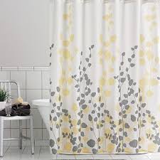 Home Classics Ivy Fabric Shower Curtain Yellow Bathrooms Yellow Shower Curtains Bathroom Shower Curtains