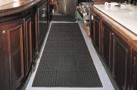 Standing in a kitchen or foodservice area for. Notrax Cushion Tred Rubber Kitchen Floor Mat