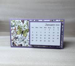 Colorful Butterflies Mini Desk Calendar Small Trifold Tear Etsy In 2020 Mini Desk Calendar Calendar Craft Mini Calendars