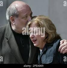 Marge and Rich Petrone, parents of Richard Petrone missing since Feb. 19,  2005, console eachother during a news conference in Philadelphia, Tuesday,  March 22, 2005. Richard Petrone, 35, and Danielle Imbo, 34, who vanished  Feb. 19, after a night out in ...