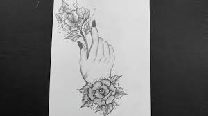 How To Draw A Hand Holding A Rose Easy Rose Flower Drawing Pencil Drawing Youtube Flower drawing, flower drawing vector, simple flower drawing with leaves. how to draw a hand holding a rose easy rose flower drawing pencil drawing
