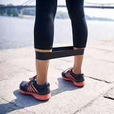 How to perform place the band just above the ankles. Resistance Band Leg Workout For Strong Lower Body Shape