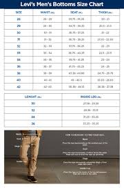 Mens Pants Size Chart Levis Best Picture Of Chart Anyimage Org