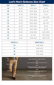 mens pants size chart levis best picture of chart anyimage org