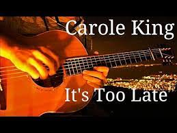 20 Carole King It S Too Late Acoustic Guitar Cover Kent Nishimura Fingerstyle Youtube Carole King Guitar Carole