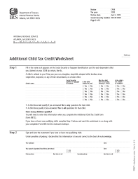 The child tax credit has doubled in recent years and increased its income limits. 23 Latest Child Tax Credit Worksheets Calculators Froms