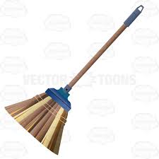 Brown Broom With Straw Or Wicker Bristles Broom Wicker Wooden Broom