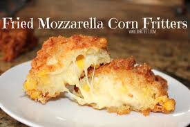 Each tasty bite of this mozzarella bruschetta is filled with cheese, tomato and oregano. Fried Mozzarella Corn Fritters Oh Bite It